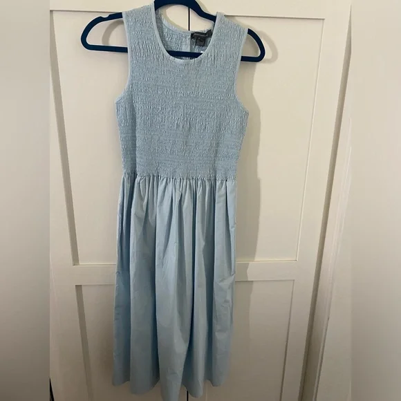 French Connection | Dresses | French Connection Light Blue Eso Rhodes Poplin Sleeveless Midi Dress Nwt | Poshmark French Connection | Dresses | French Connection Light Blue Eso Rhodes Poplin Sleeveless Midi Dress Nwt | Poshmark